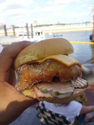 Fried chicken sandwich, OMG.