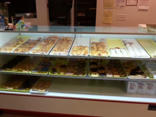 A variety of Donuts, Sausage Rolls, Breakfast Tacos and Breakfast Burritos made daily!