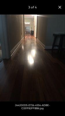 Floors shining bright..