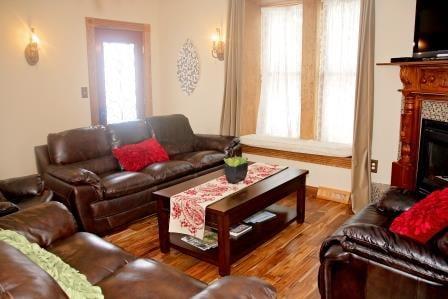 First Floor living room. So bright and airy!