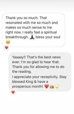 Client Review from IG