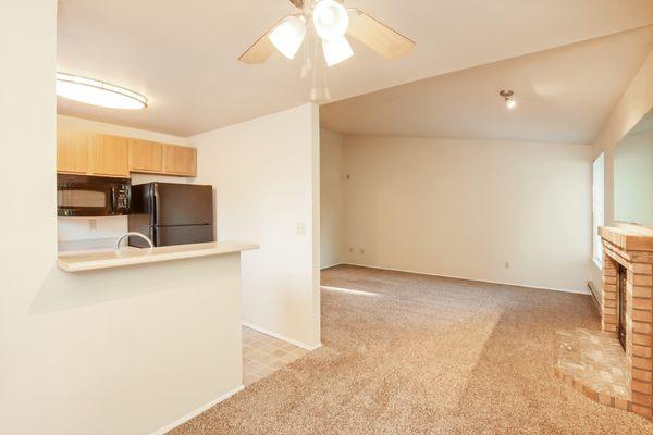 Living Room and Kitchen