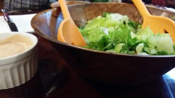 Complimentary salad! Fresh to munch on when waiting for food.