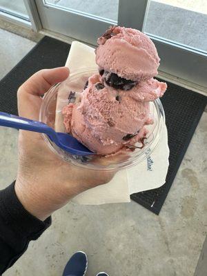 Black cherry ice cream