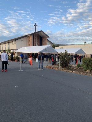 St. Veronica - outdoor mass.