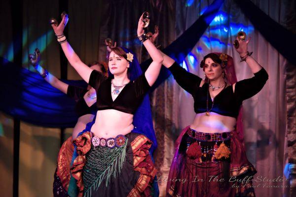 A Belly Dance performance in the FatChanceStyle group improv format.