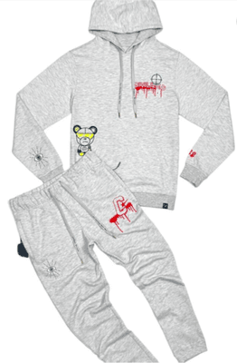 Civilized Core Bear Hooded Jogger Set.