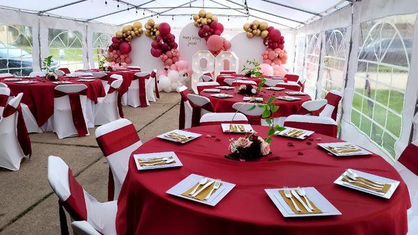 All inclusive tent package #3 for your next special event for guest counts 48-64