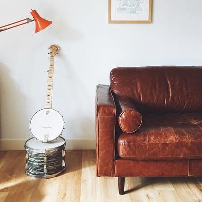 Freeman Sofa in Distressed Leather