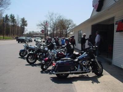 Typical Summer afternoon at American Harley-Davidson in Leominster, MA