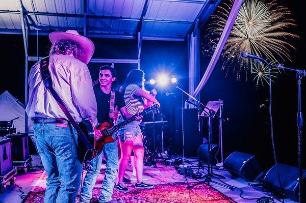 Mr. Rick and Dallas jammin out at the June Show