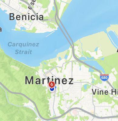 Map - Martinez