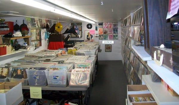 Thousands of vinyl LPs, 45s, and 78s available, record players as well!