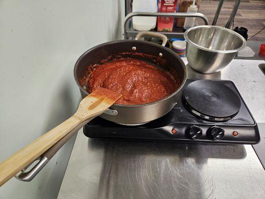 Homemade pasta sauce