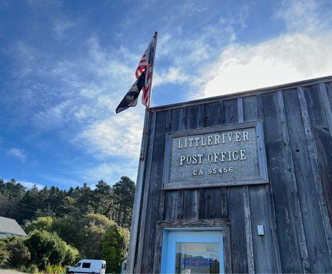 Outside the Little River Post Office