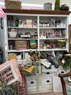 With new and vintage items for kitchen, pantry, storage and more.