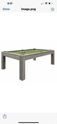 Pool table