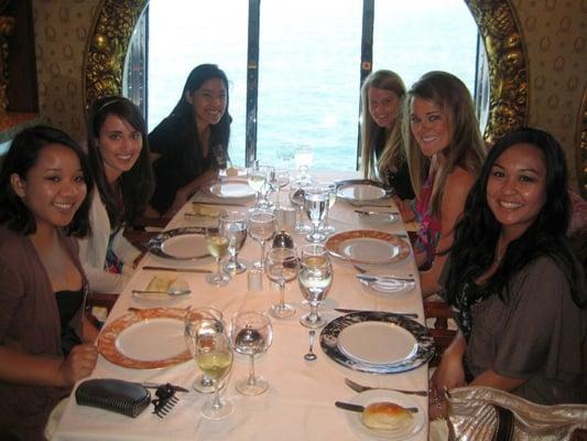 Our Travel Team having lunch on the Carnival Spirit.