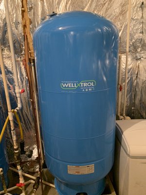 New Well Trol tank installed. 7 year warranty