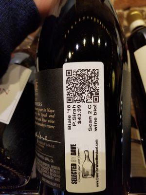 Every wine has its own QR code on the price tag. Scan the code and bring the wine's story to life. Like having your own Merchant on command!