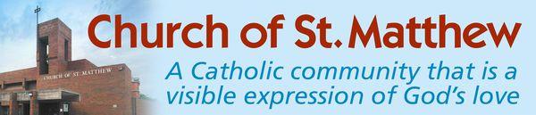 Our logo and parish mission statement.