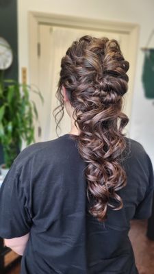 Updo style for a special night out