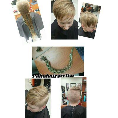 #shorthair #lphairdesign #longtoshort #donationhair #italianshairtylist