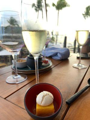 Champagne and dessert is a match made in Hawaii