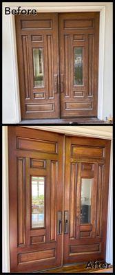 Restore stain doors