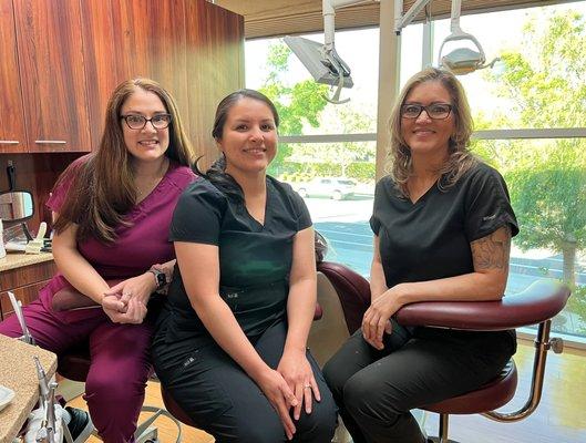 Our wonderful assistants - Brenda, Cathy, and Rosa.