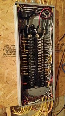 new construction 200 amp panel install