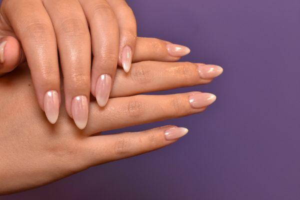 Add length with Gel X nail extensions and hand painted nail art