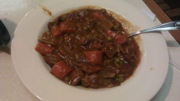 Beef stew special $7.50