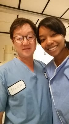 Dr. Lee and the entire staff at East 95th Street Radiology were great! We even took a selfie after the procedure, lol.