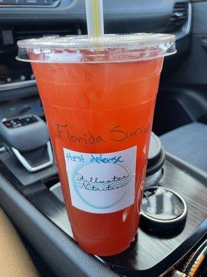 Florida Sunrise iced tea