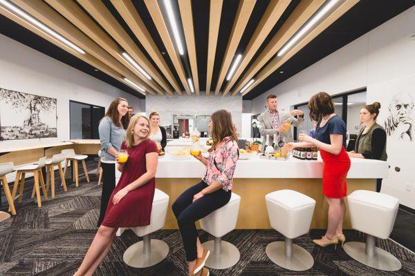 Hold your next event at id8 workspace, and celebrate your team's successes.