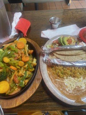 Vegetarian fajita Tacos