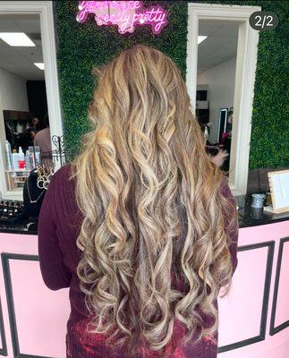 Blonde highlights