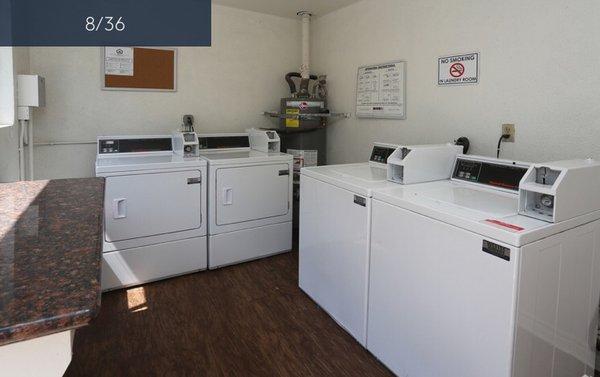 2 new washers and dryers for your convenience.