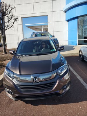 2021 Honda HR-V in Midnight Amethyst.  Trust me it is very purple.