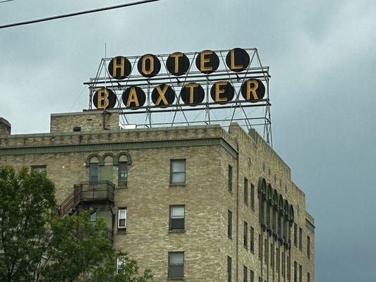 located in the lobby of the Baxter hotel.