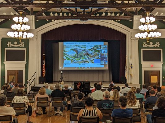 Planning Board Hearing in Powers Hall.