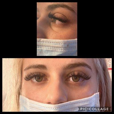 Volume lash extensions