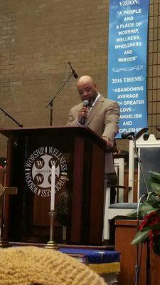 Our Pastor and primary teacher,  Rev. Dr. C. Que Hickerson!