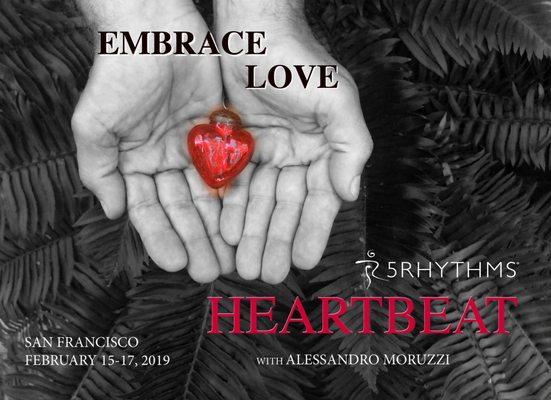 5Rhythms Heartbeat workshop with Alessandro Moruzzi.  San Francisco. Feb 15-17, 2019  https://bit.ly/2AjxO48