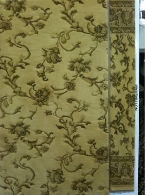 Kane print broadloom with runner compliment