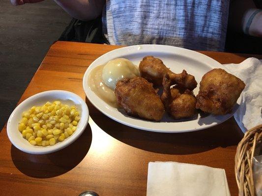 Fried chicken dinner special