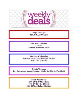 We have deals going on daily!