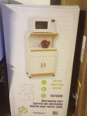 microwave cart in box