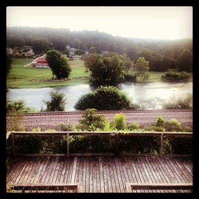 View of the Spring River from the back of the motel